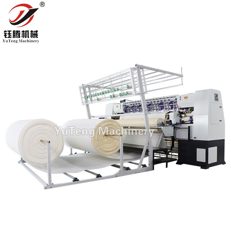 Компьютеризированная не-шаттл много-игловий матрас Quilting Machine с 2450 мм шириной Quilting, 100-1000 р / мин скорость и 80 мм Максимальная толщина шва
